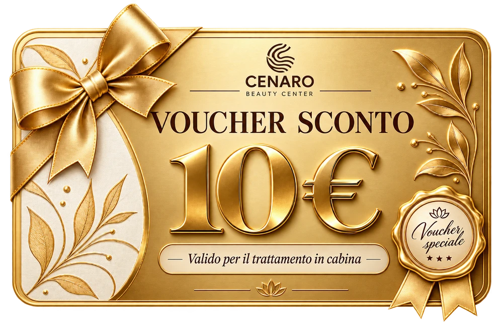Voucher sconto Cenaro da 10 euro, valido per il trattamento in cabina